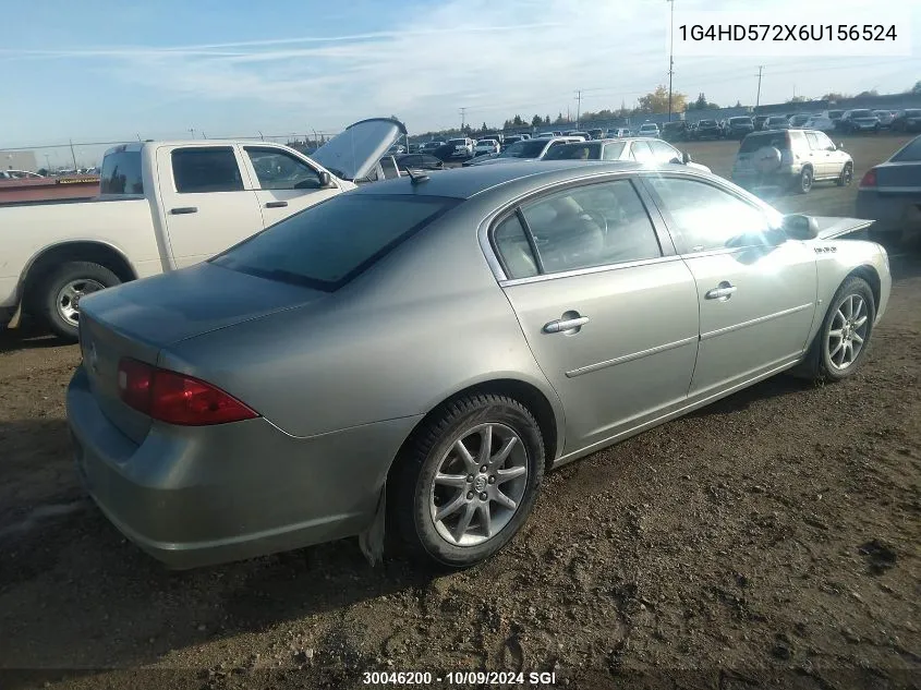 2006 Buick Lucerne Cxl VIN: 1G4HD572X6U156524 Lot: 30046200