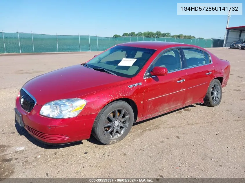 2006 Buick Lucerne Cxl VIN: 1G4HD57286U141732 Lot: 39559397