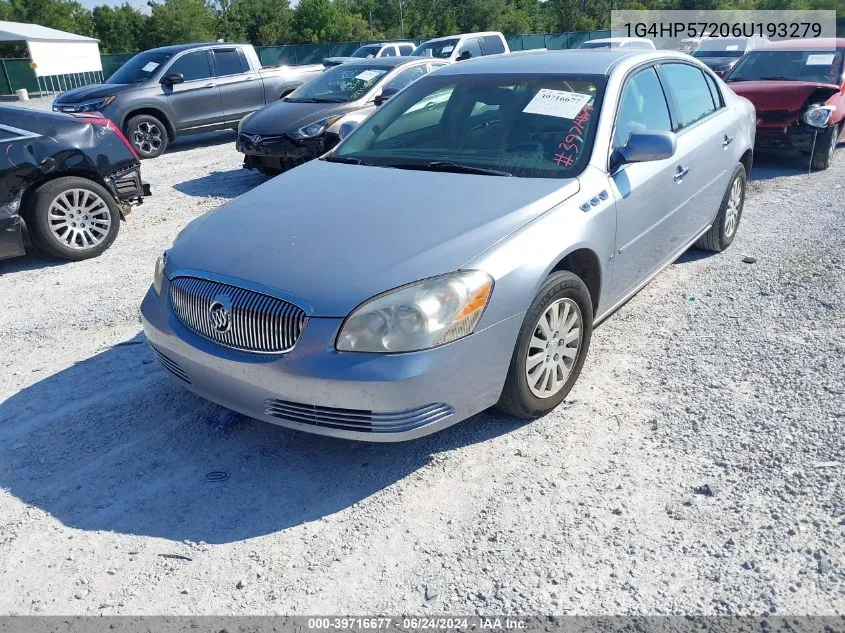 2006 Buick Lucerne Cx VIN: 1G4HP57206U193279 Lot: 39716677