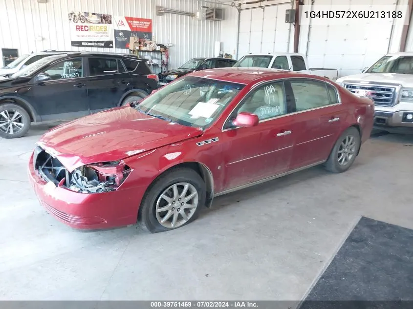 2006 Buick Lucerne Cxl VIN: 1G4HD572X6U213188 Lot: 39751469