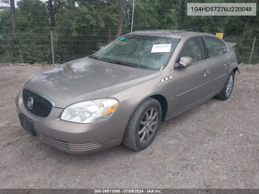 2006 Buick Lucerne Cxl VIN: 1G4HD57276U220048 Lot: 39811598