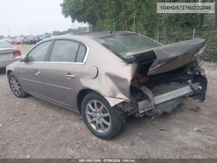 2006 Buick Lucerne Cxl VIN: 1G4HD57276U220048 Lot: 39811598