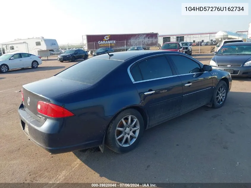 2006 Buick Lucerne Cxl VIN: 1G4HD57276U162734 Lot: 39820048