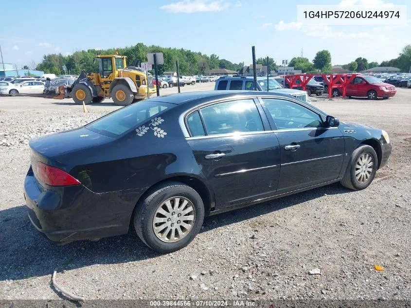 2006 Buick Lucerne Cx VIN: 1G4HP57206U244974 Lot: 39844566