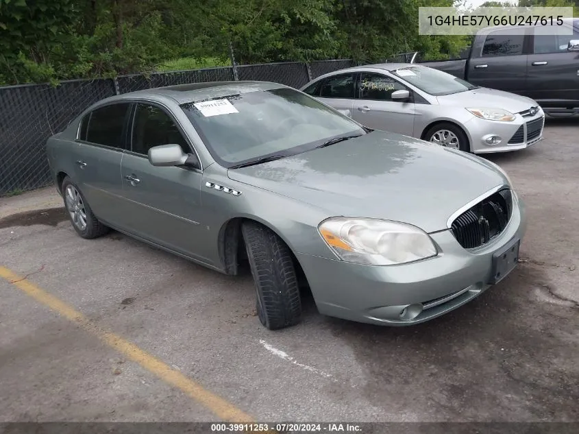 2006 Buick Lucerne Cxs VIN: 1G4HE57Y66U247615 Lot: 39911253