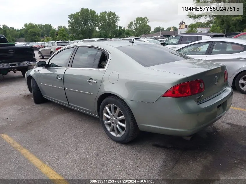 2006 Buick Lucerne Cxs VIN: 1G4HE57Y66U247615 Lot: 39911253