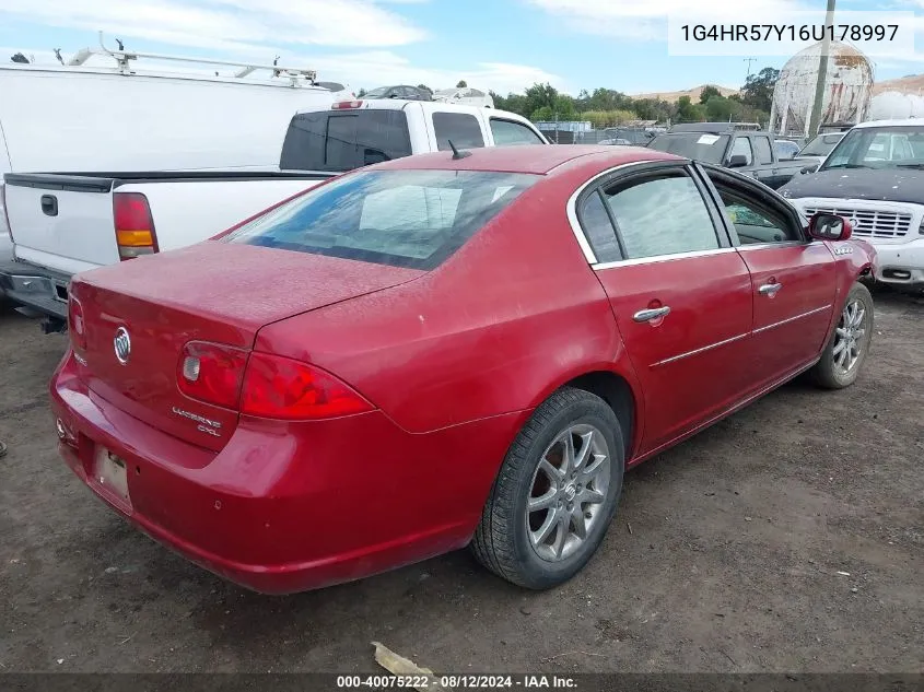 2006 Buick Lucerne VIN: 1G4HR57Y16U178997 Lot: 40757704