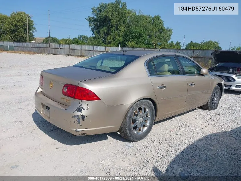 2006 Buick Lucerne Cxl VIN: 1G4HD57276U160479 Lot: 40172689