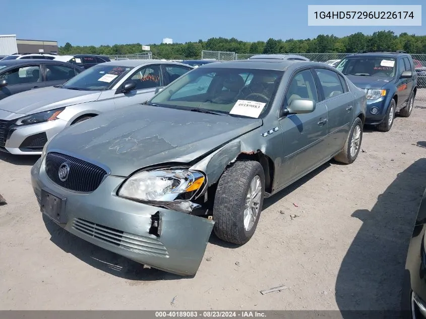 2006 Buick Lucerne Cxl VIN: 1G4HD57296U226174 Lot: 40189083