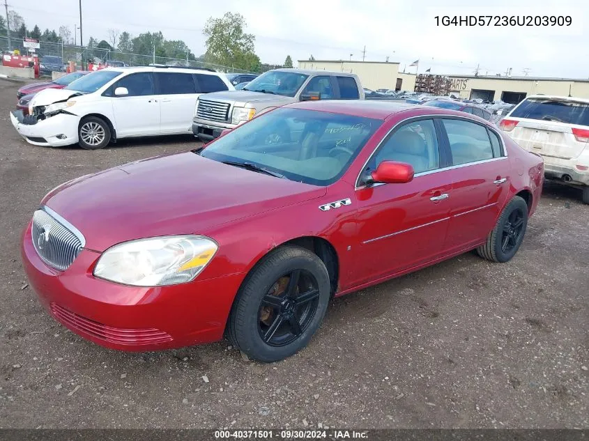 2006 Buick Lucerne Cxl VIN: 1G4HD57236U203909 Lot: 40371501