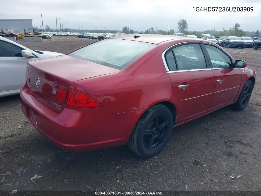 2006 Buick Lucerne Cxl VIN: 1G4HD57236U203909 Lot: 40371501