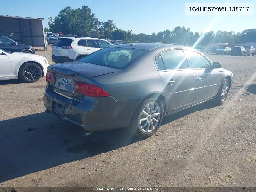 1G4HE57Y66U138717 2006 Buick Lucerne Cxs