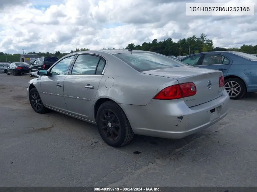 2006 Buick Lucerne Cxl VIN: 1G4HD57286U252166 Lot: 40399719