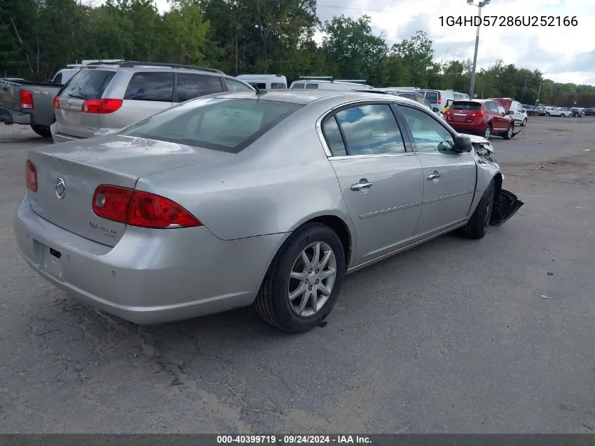 2006 Buick Lucerne Cxl VIN: 1G4HD57286U252166 Lot: 40399719