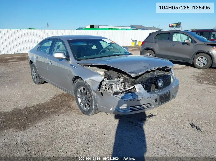 2006 Buick Lucerne Cxl VIN: 1G4HD57286U136496 Lot: 40413139