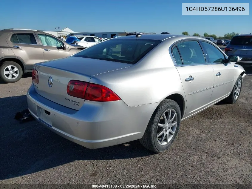 2006 Buick Lucerne Cxl VIN: 1G4HD57286U136496 Lot: 40413139