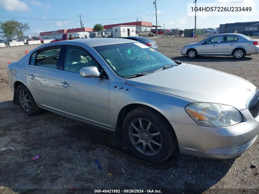 2006 Buick Lucerne Cxl VIN: 1G4HD57226U233449 Lot: 40421892