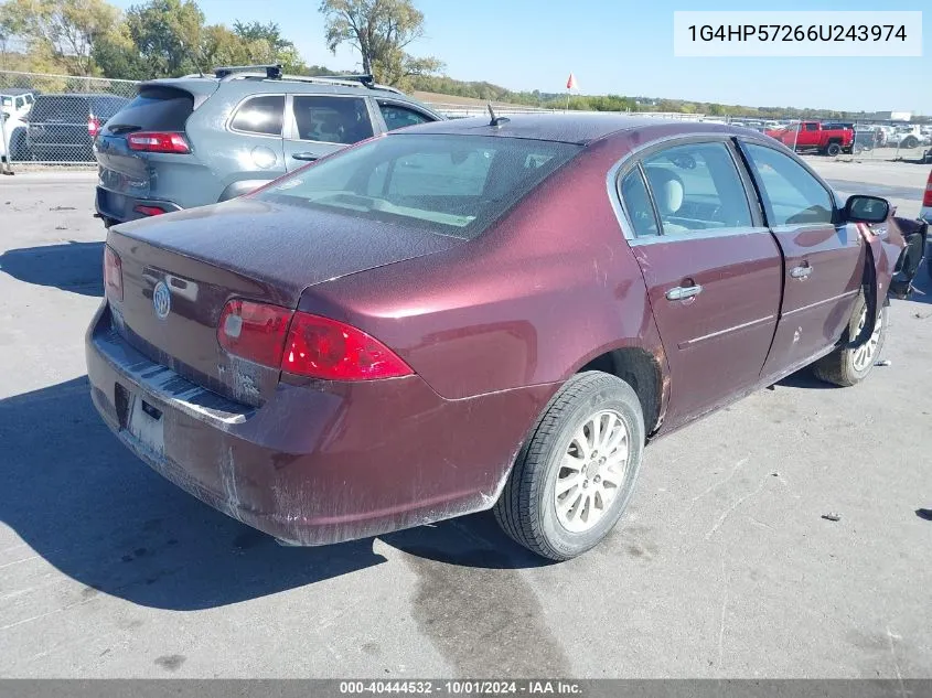 2006 Buick Lucerne Cx VIN: 1G4HP57266U243974 Lot: 40444532