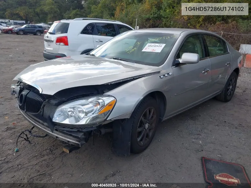 2006 Buick Lucerne Cxl VIN: 1G4HD57286U174102 Lot: 40450925