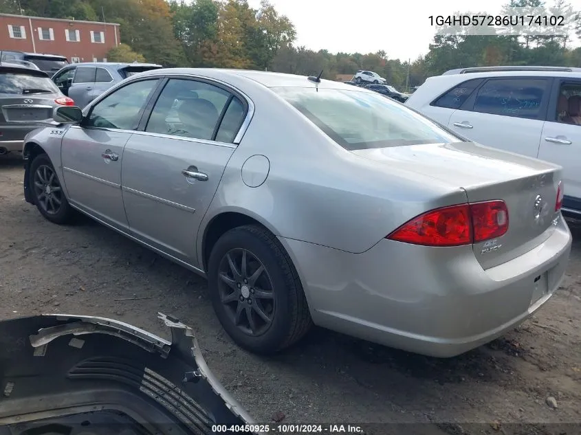 2006 Buick Lucerne Cxl VIN: 1G4HD57286U174102 Lot: 40450925