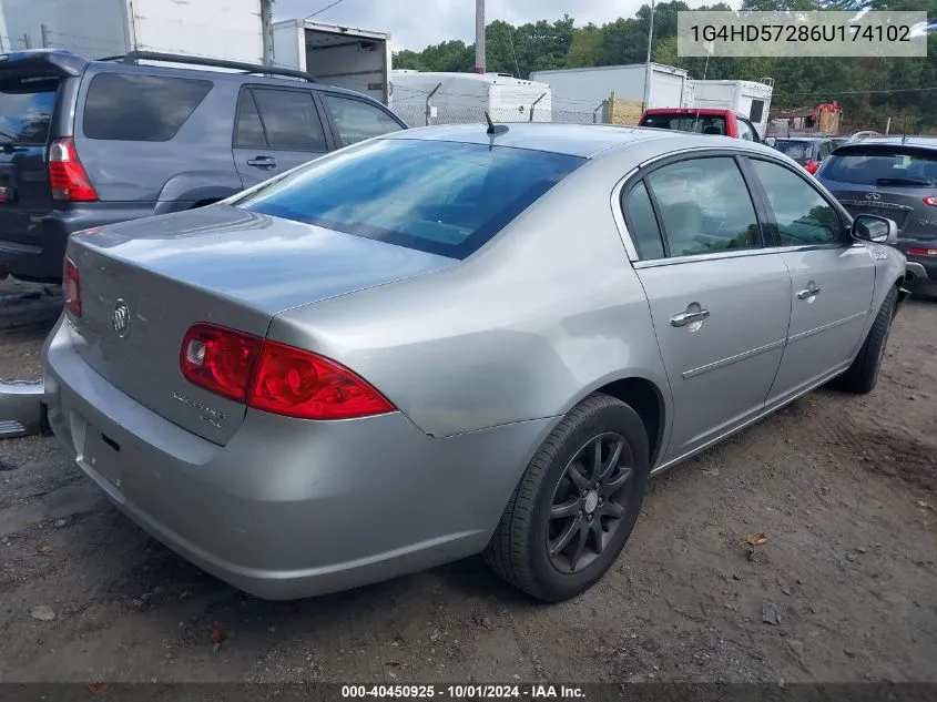 2006 Buick Lucerne Cxl VIN: 1G4HD57286U174102 Lot: 40450925