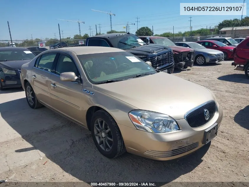 2006 Buick Lucerne Cxl VIN: 1G4HD57226U129107 Lot: 40457980