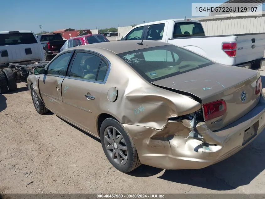 1G4HD57226U129107 2006 Buick Lucerne Cxl