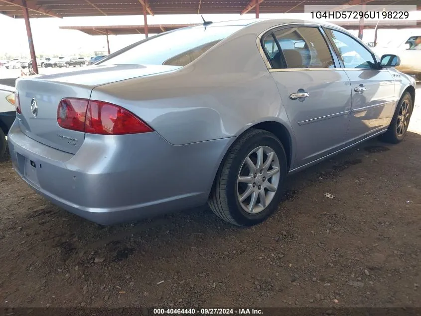 2006 Buick Lucerne Cxl VIN: 1G4HD57296U198229 Lot: 40464440