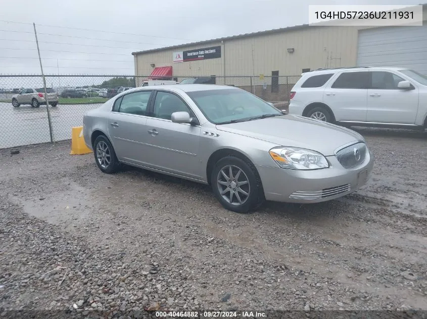 1G4HD57236U211931 2006 Buick Lucerne Cxl