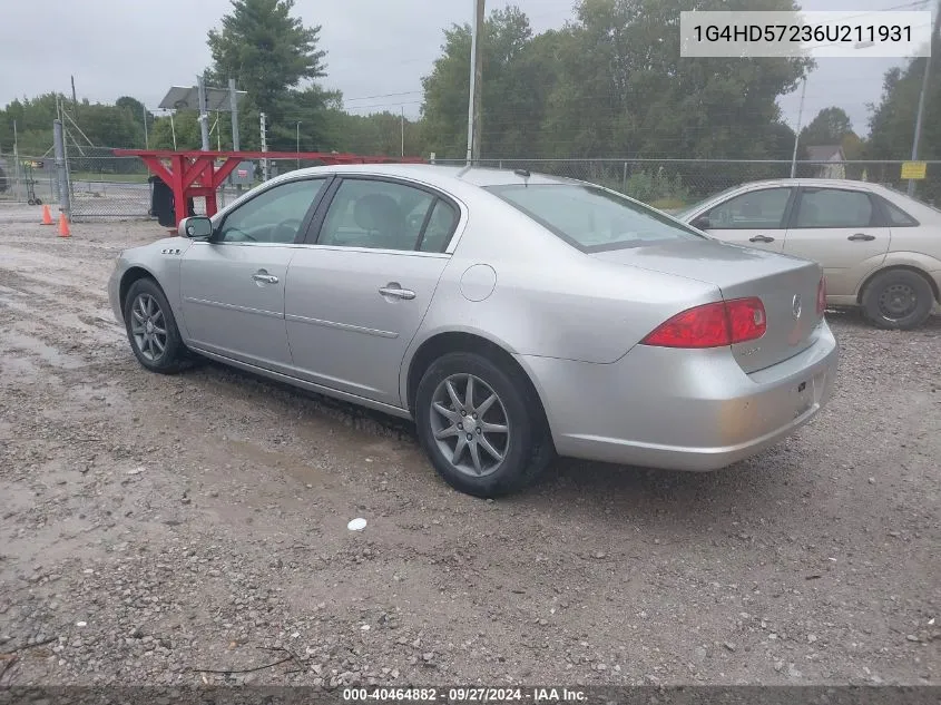 1G4HD57236U211931 2006 Buick Lucerne Cxl