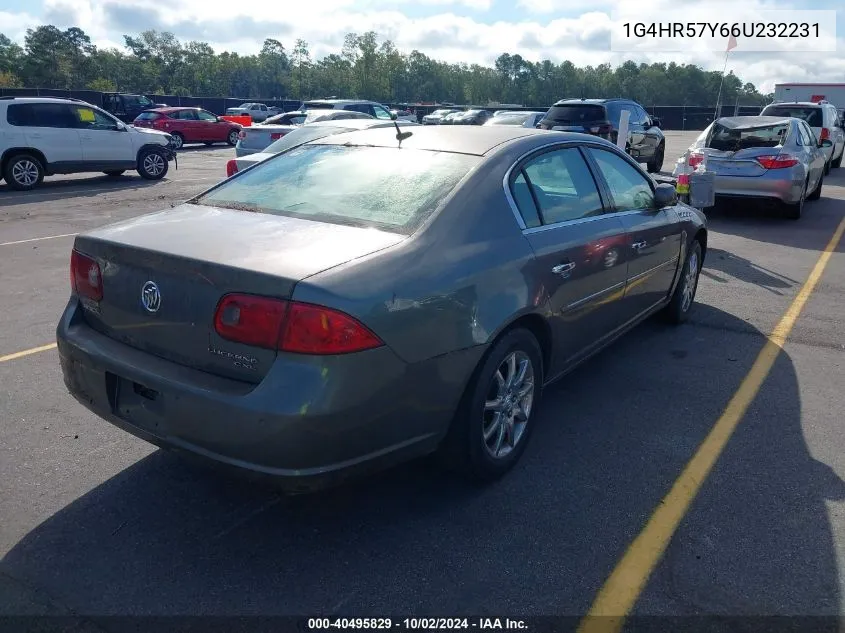 2006 Buick Lucerne Cxl VIN: 1G4HR57Y66U232231 Lot: 40495829