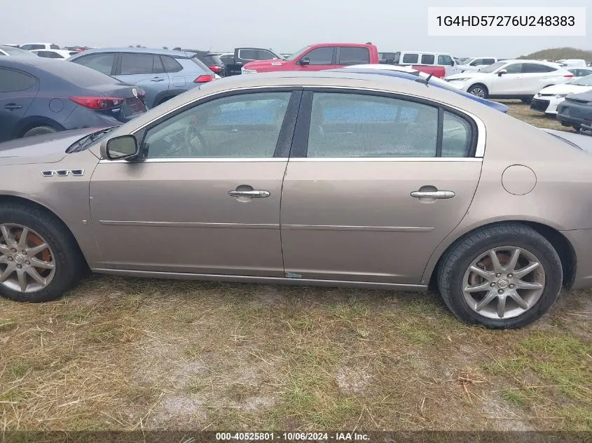 2006 Buick Lucerne Cxl VIN: 1G4HD57276U248383 Lot: 40525801