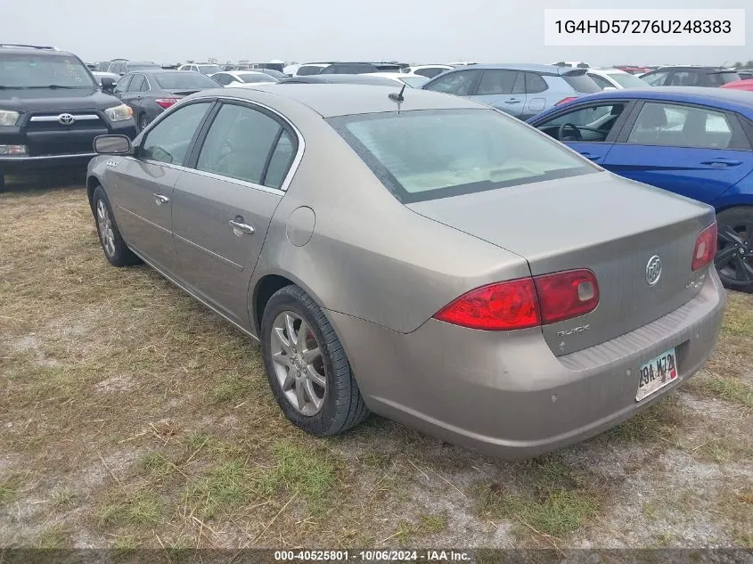 2006 Buick Lucerne Cxl VIN: 1G4HD57276U248383 Lot: 40525801