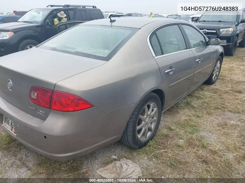 2006 Buick Lucerne Cxl VIN: 1G4HD57276U248383 Lot: 40525801