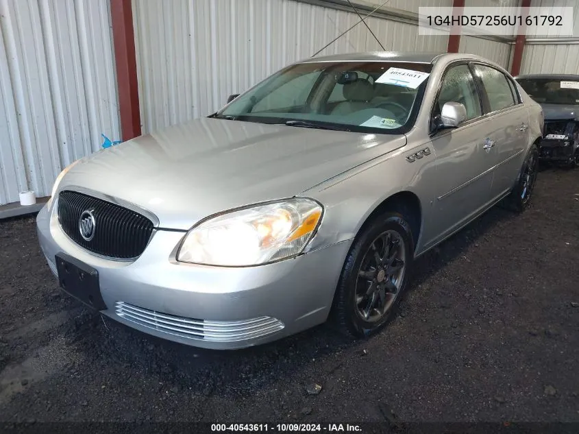 2006 Buick Lucerne Cxl VIN: 1G4HD57256U161792 Lot: 40543611