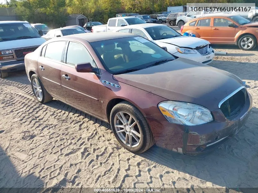 2006 Buick Lucerne Cxs VIN: 1G4HE57Y66U164167 Lot: 40551639