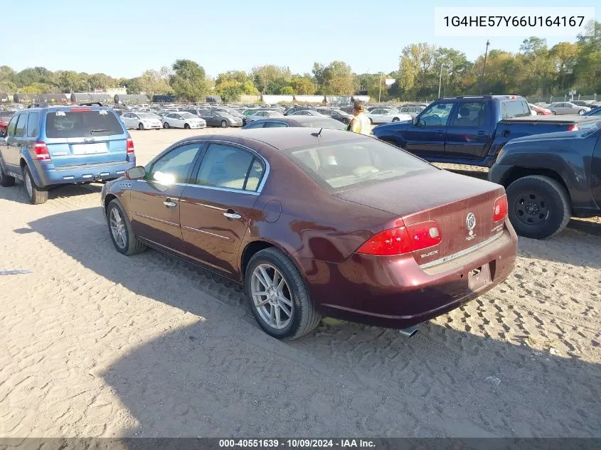 2006 Buick Lucerne Cxs VIN: 1G4HE57Y66U164167 Lot: 40551639