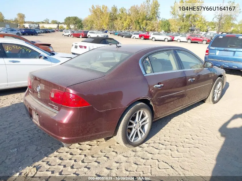 2006 Buick Lucerne Cxs VIN: 1G4HE57Y66U164167 Lot: 40551639