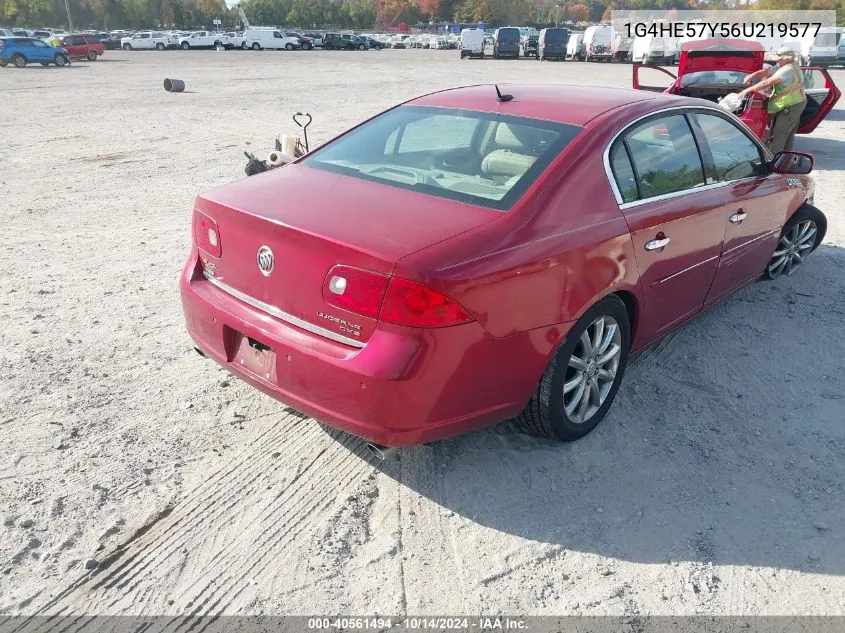 2006 Buick Lucerne Cxs VIN: 1G4HE57Y56U219577 Lot: 40561494