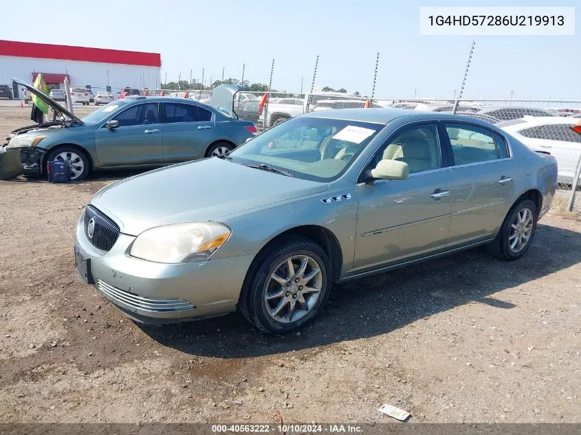 2006 Buick Lucerne Cxl VIN: 1G4HD57286U219913 Lot: 40563222