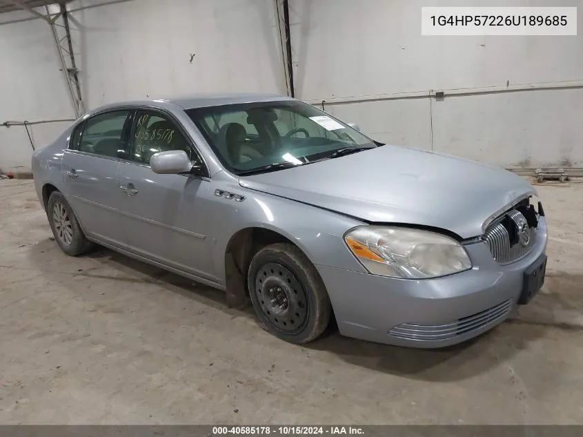 2006 Buick Lucerne Cx VIN: 1G4HP57226U189685 Lot: 40585178