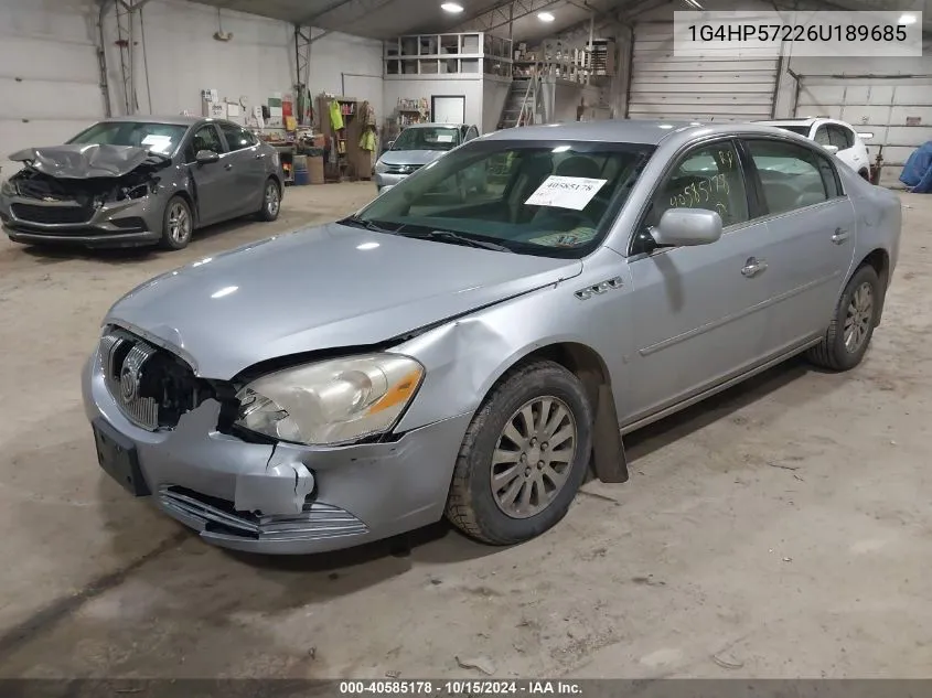 2006 Buick Lucerne Cx VIN: 1G4HP57226U189685 Lot: 40585178