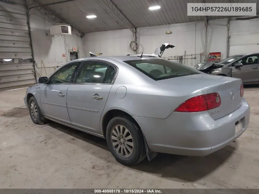 2006 Buick Lucerne Cx VIN: 1G4HP57226U189685 Lot: 40585178