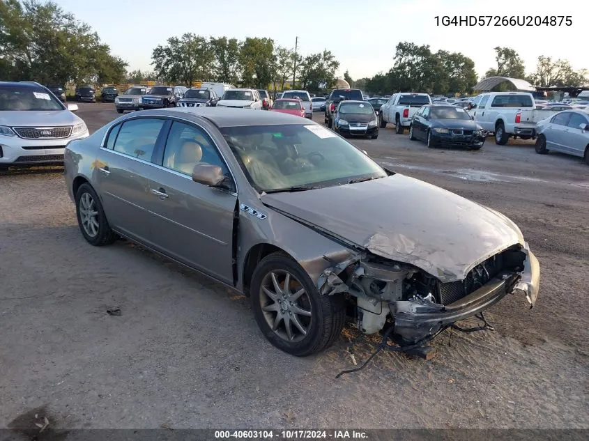 2006 Buick Lucerne Cxl VIN: 1G4HD57266U204875 Lot: 40603104