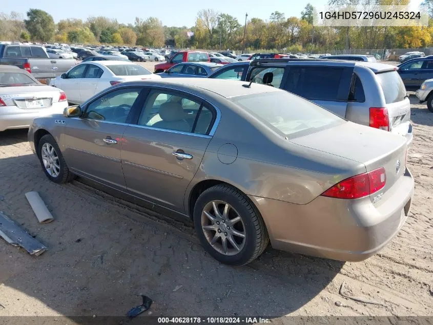 2006 Buick Lucerne Cxl VIN: 1G4HD57296U245324 Lot: 40628178