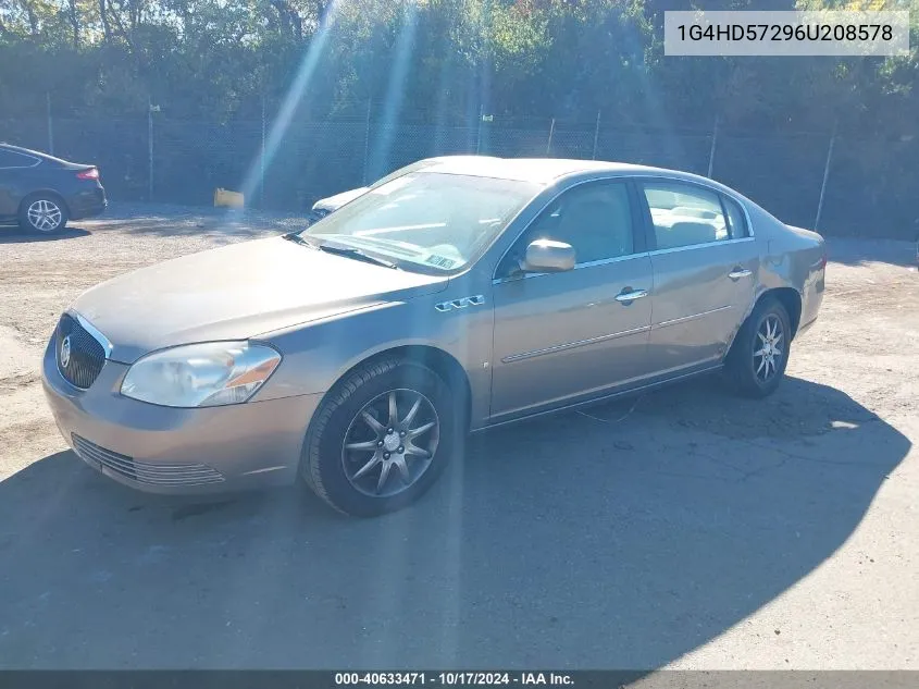 2006 Buick Lucerne Cxl VIN: 1G4HD57296U208578 Lot: 40633471