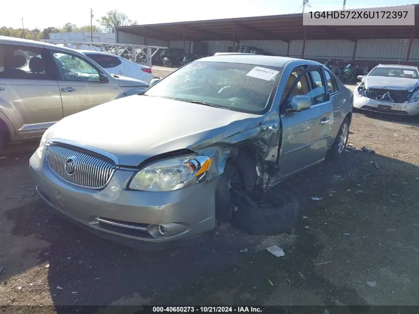 2006 Buick Lucerne Cxl VIN: 1G4HD572X6U172397 Lot: 40650273