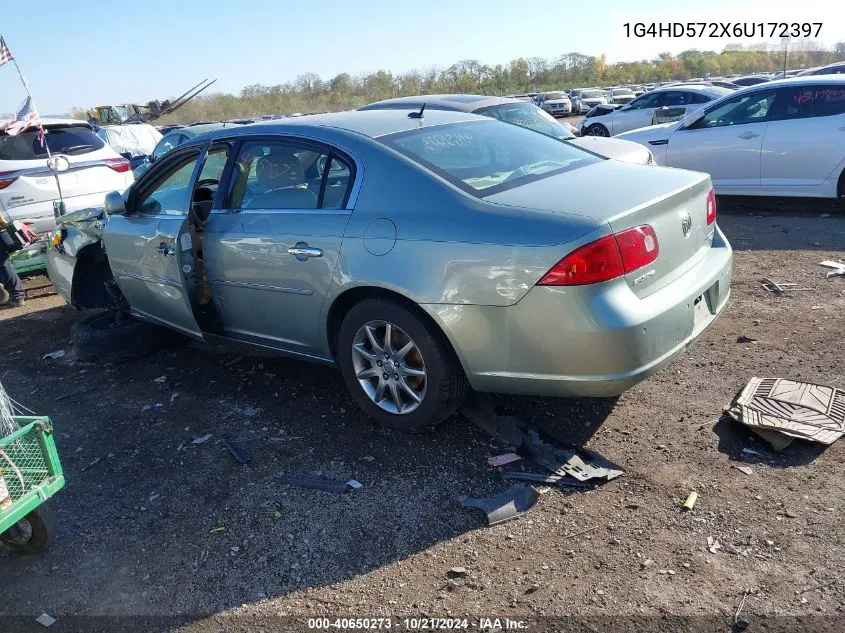 2006 Buick Lucerne Cxl VIN: 1G4HD572X6U172397 Lot: 40650273