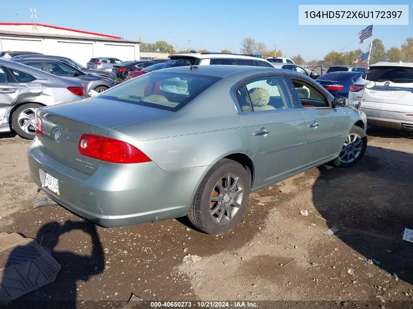 2006 Buick Lucerne Cxl VIN: 1G4HD572X6U172397 Lot: 40650273