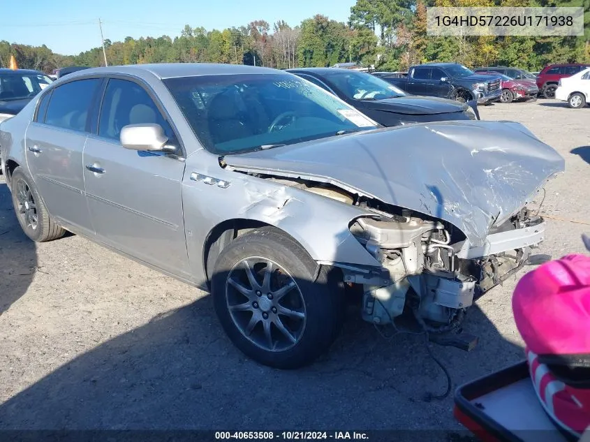 2006 Buick Lucerne Cxl VIN: 1G4HD57226U171938 Lot: 40653508